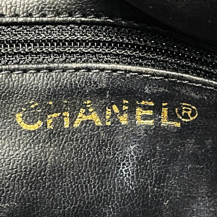 CHANEL シャネル コスメポーチ ブラック エナメル レディース ゴールド金具 ギャランティカード有｜中古｜なんでもリサイクルビッグバン