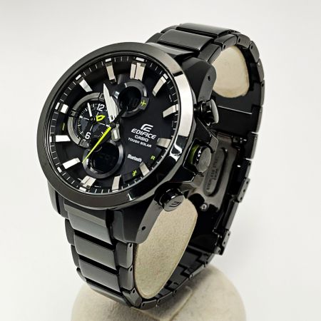  CASIO カシオ EDIFICE ECB-500DC-1AJF ブラック デジアナウォッチ ソーラー充電 ステンレススチール メンズ 腕時計