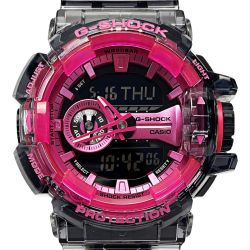 ☆☆ CASIO カシオ G-SHOCK クリアスケルトン GA-400SK-1A4JF ブラック×ピンク デジアナウォッチ クォーツ メンズ 腕時計 Aランク