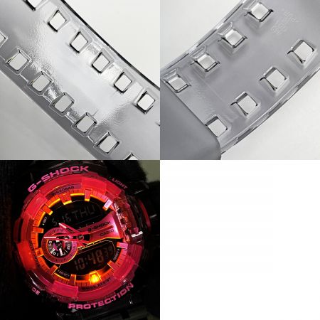  CASIO カシオ G-SHOCK クリアスケルトン GA-400SK-1A4JF ブラック×ピンク デジアナウォッチ クォーツ メンズ 腕時計