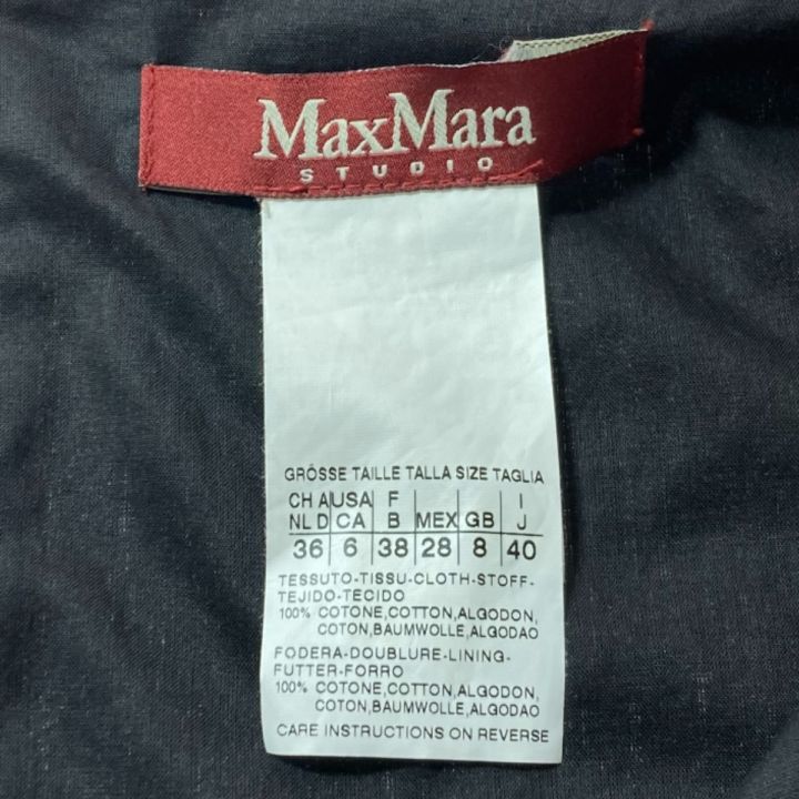 MAX MARA マックスマーラー ワンピース サイズ 40 レディース RN73136CA12177 ブラック｜中古｜なんでもリサイクルビッグバン