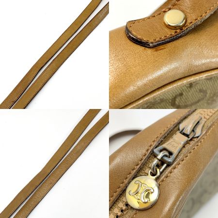  CELINE セリーヌ ヴィンテージ ブラウン ショルダーバッグ レディース ゴールド金具