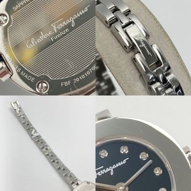 256 サルヴァトーレフェラガモ　ガンチーニ　クォーツ　腕時計　保護フィルム付き 256 サルヴァトーレフェラガモ ガンチーニ クォーツ 腕時計 保護