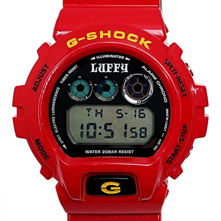 中古】 CASIO カシオ G-SHOCK DW-6900FS ONE PIECE LUFFY モデル レッド 9999本限定 クォーツ メンズ  腕時計｜総合リサイクルショップ なんでもリサイクルビッグバン オンラインストア