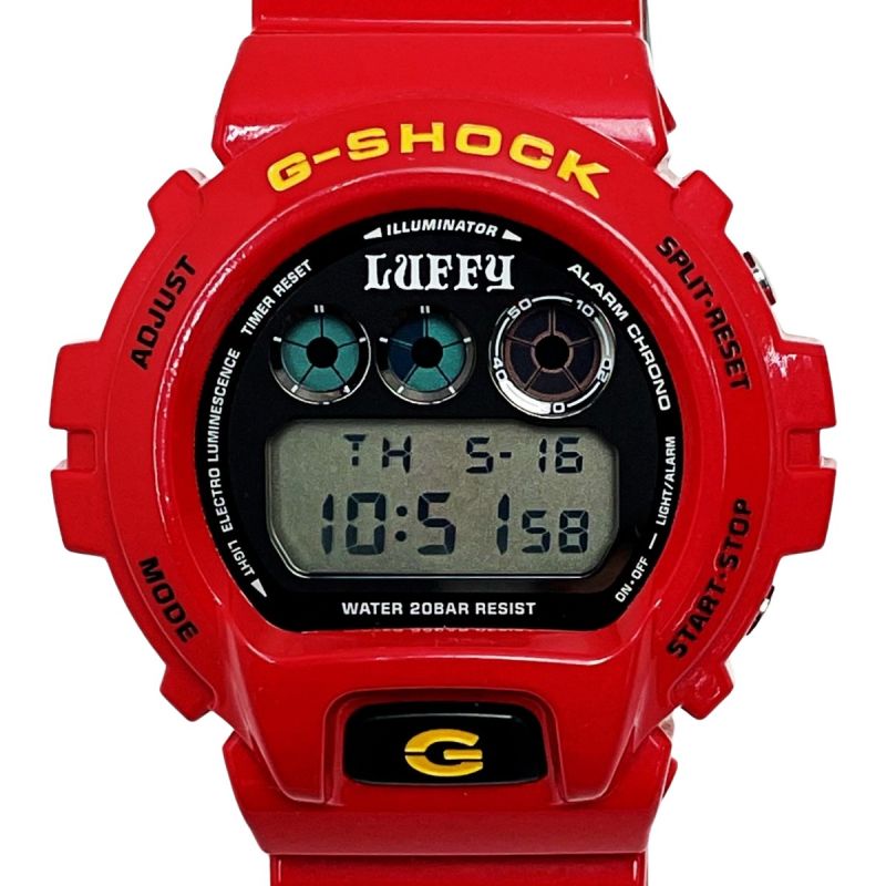 中古】 CASIO カシオ G-SHOCK DW-6900FS ONE PIECE LUFFY モデル ...