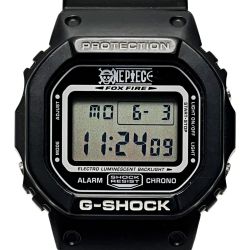 ☆☆ CASIO カシオ G-SHOCK ONEPIECEコラボ DW-5600VT 麦わらの一味 ブラック クォーツ ユニセックス 腕時計 箱・取説有 Bランク