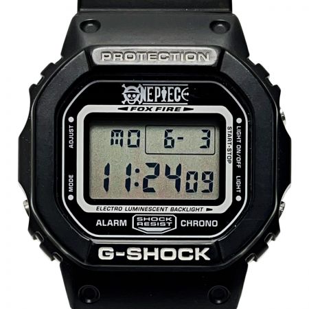  CASIO カシオ G-SHOCK ONEPIECEコラボ DW-5600VT 麦わらの一味 ブラック クォーツ ユニセックス 腕時計 箱・取説有