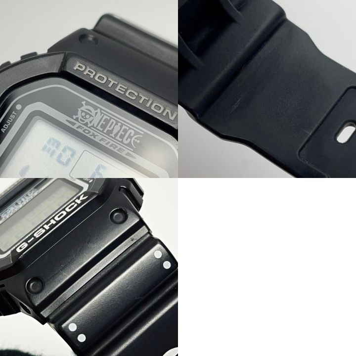 CASIO カシオ G-SHOCK ONEPIECEコラボ DW-5600VT 麦わらの一味 ブラック クォーツ ユニセックス 腕時計  箱・取説有｜中古｜なんでもリサイクルビッグバン