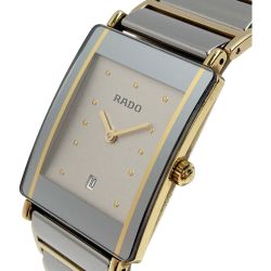 ☆☆ RADO ラドー ダイヤスター デイト 160.0381.3 シルバー クォーツ メンズ 腕時計 DIASTAR Bランク