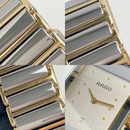  RADO ラドー ダイヤスター デイト 160.0381.3 シルバー クォーツ メンズ 腕時計 DIASTAR