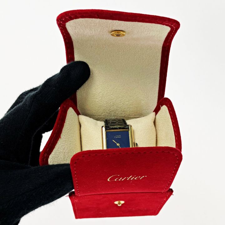 中古】 Cartier カルティエ マストタンク ヴェルメイユ SV925+G20M ...