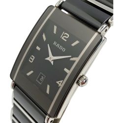 ☆☆ RADO ラドー ダイヤスター デイト 160.0486.3 ブラック クォーツ ボーイズ 腕時計 DIASTAR Bランク