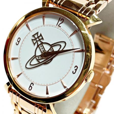 Vivienne Westwood そり返り ホワイト×ピンクゴールドVW77C7-B04