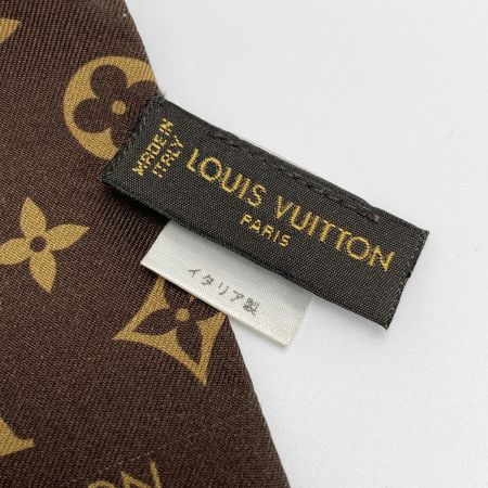 LOUIS VUITTON ルイヴィトン バンドー・モノグラムス M72395 ブラウン ツイリースカーフ シルク｜中古｜なんでもリサイクルビッグバン