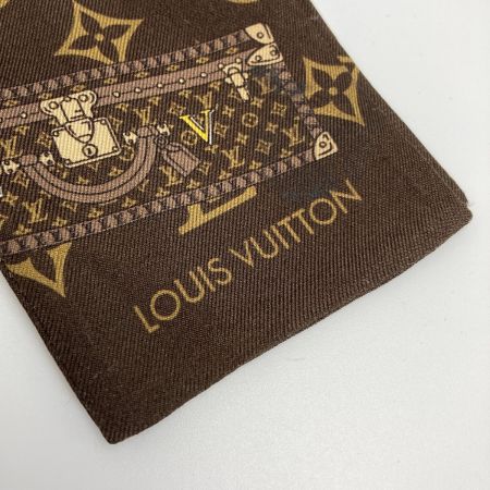 LOUIS VUITTON ルイヴィトン バンドー・モノグラムス M72395 ブラウン ツイリースカーフ シルク｜中古｜なんでもリサイクルビッグバン