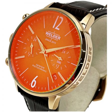  WELDER MOODY WWRC111 ブラウン系 クォーツ ステンレススチール ユニセックス 腕時計