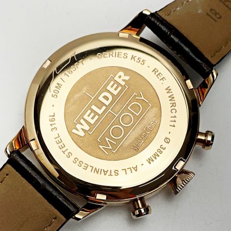  WELDER MOODY WWRC111 ブラウン系 クォーツ ステンレススチール ユニセックス 腕時計