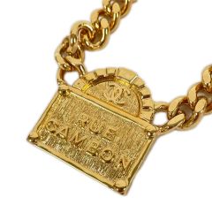  CHANEL シャネル メタルロゴ ネックレス レディース アクセサリー RUE CAMBON B22A GP Bランク