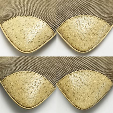  GUCCI グッチ バンブー 001-4060 ベージュ ワンショルダーバッグ キャンバス×レザー レディース