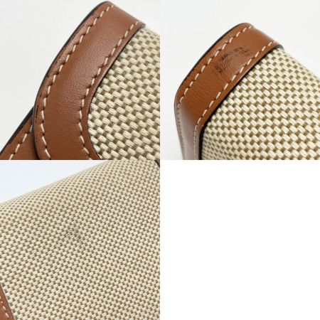  CELINE セリーヌ トリオンフ スモールウォレット ナチュラル 3つ折り財布 キャンバス×レザー