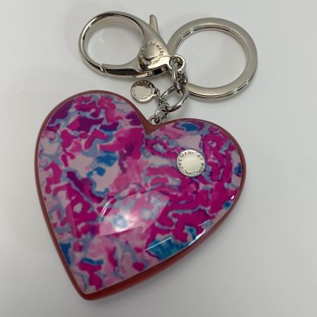  MARC BY MARC JACOBS マークバイマークジェイコブス ハート型 マーブル模様 キーホルダー チャーム