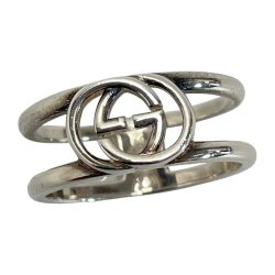☆☆ GUCCI グッチ インターロッキング GGリング SV925 シルバー 21号 指輪 Cランク