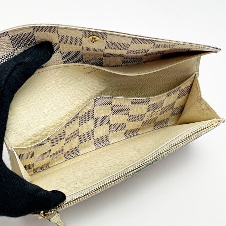  LOUIS VUITTON ルイヴィトン ポルトフォイユ・エミリー N63021 ダミエ・アズール 長財布 レディース ゴールド金具