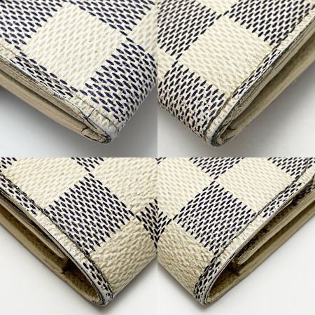  LOUIS VUITTON ルイヴィトン ポルトフォイユ・エミリー N63021 ダミエ・アズール 長財布 レディース ゴールド金具