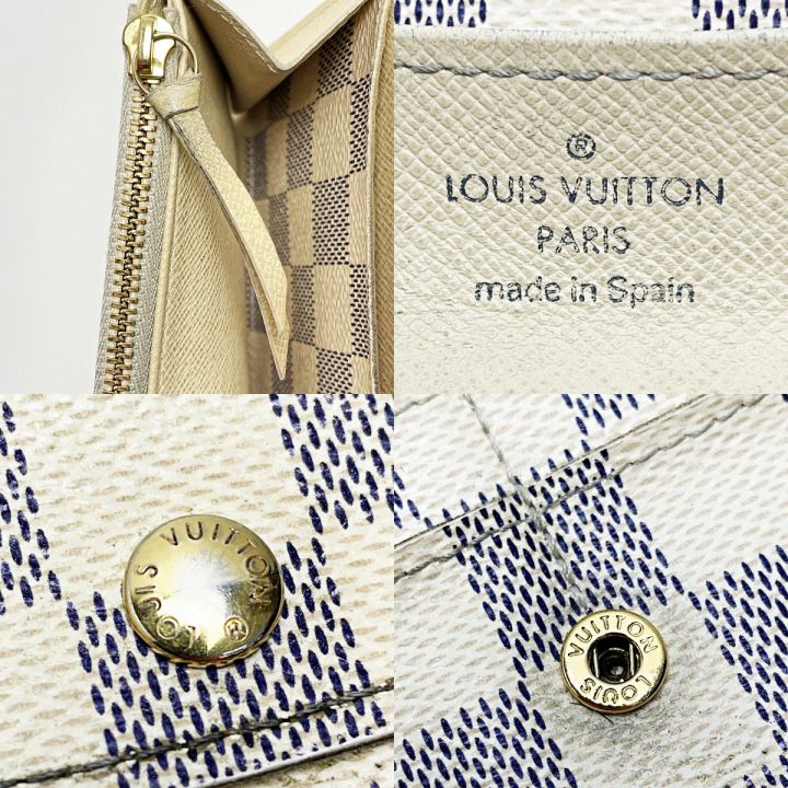 LOUIS VUITTON ルイヴィトン ポルトフォイユ・エミリー N63021 ダミエ・アズール 長財布 レディース  ゴールド金具｜中古｜なんでもリサイクルビッグバン