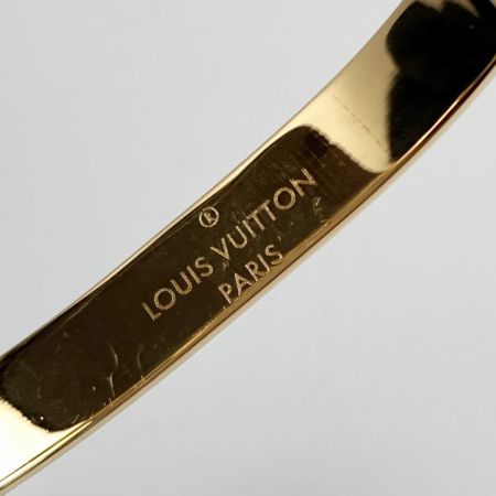  LOUIS VUITTON ルイヴィトン フープイヤリング ナノグラム M00220 ゴールド メタル ピアス