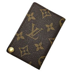 ☆☆ LOUIS VUITTON ルイヴィトン モノグラム ポルトカルト クレディ プレッシオン M60937 ブラウン カードケース ユニセックス Bランク