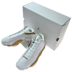 ☆☆ NIKE ナイキ AIR JORDAN 13 RETRO スニーカー SIZE 27.5cm 414571-171 ホワイト×ブラウン メンズ 箱付き Sランク