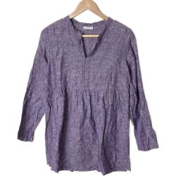 ☆☆ fog linen work リネンシャツ サイズ 不明 レディース パープル Bランク