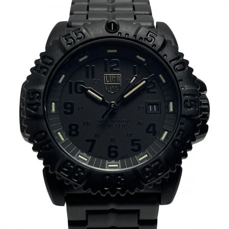  LUMINOX ルミノックス ネイビーシールズ カラーマーク 3050シリーズ 3050 ブラック クォーツ メンズ 腕時計 ケース有
