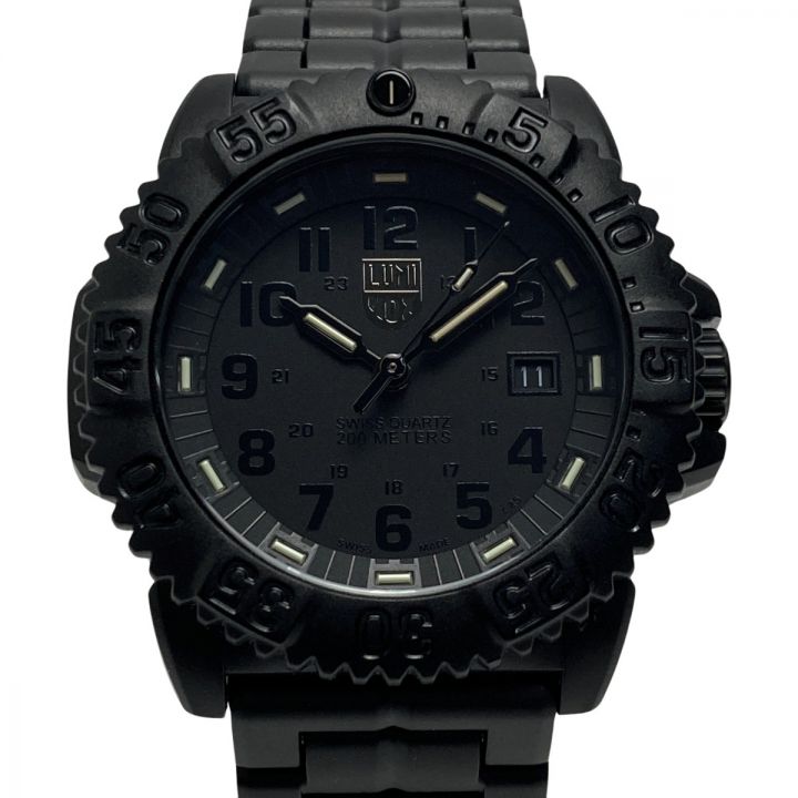 LUMINOX ルミノックス ネイビーシールズ カラーマーク 3050シリーズ 3050 ブラック クォーツ メンズ 腕時計  ケース有｜中古｜なんでもリサイクルビッグバン