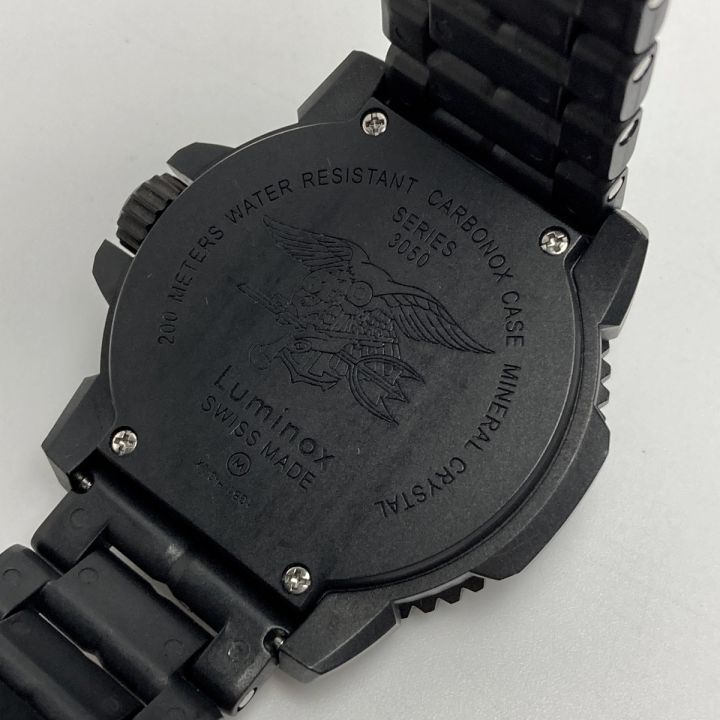 LUMINOX ルミノックス ネイビーシールズ カラーマーク 3050シリーズ 3050 ブラック クォーツ メンズ 腕時計  ケース有｜中古｜なんでもリサイクルビッグバン