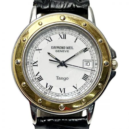 RAYMOND WEIL レイモンド ウェイル Tango ゴールド×シルバー クォーツ 白文字盤 メンズ 腕時計