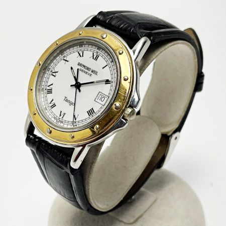  RAYMOND WEIL レイモンド ウェイル Tango ゴールド×シルバー クォーツ 白文字盤 メンズ 腕時計