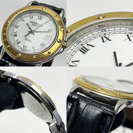  RAYMOND WEIL レイモンド ウェイル Tango ゴールド×シルバー クォーツ 白文字盤 メンズ 腕時計