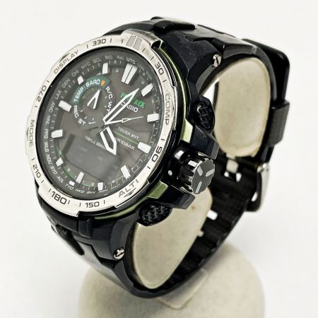  CASIO カシオ PRO TREK PRW-6000Y-1AJF ブラック系 電波ソーラー デジアナ 樹脂 メンズ 腕時計