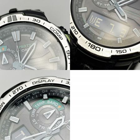  CASIO カシオ PRO TREK PRW-6000Y-1AJF ブラック系 電波ソーラー デジアナ 樹脂 メンズ 腕時計