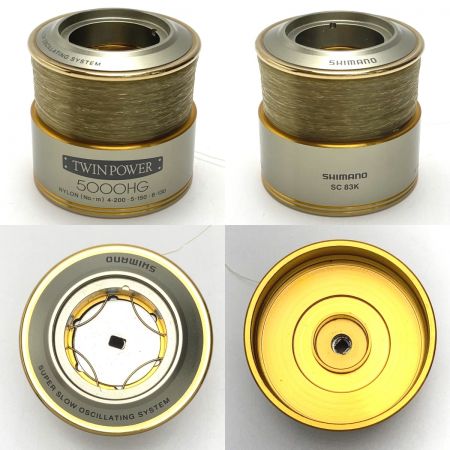  SHIMANO シマノ 02’TWINPOWER 5000HG 5000HG スピニングリール 替えスプール付き