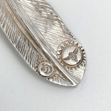  TADY & KING フェザー ペンダントトップ ハートK18 SV925 羽根