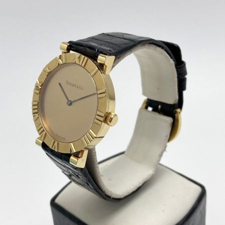  Tiffany & Co. ティファニー アトラス K18 D286.753 ゴールド クォーツ メンズ 腕時計 箱・取説有