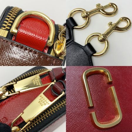  MARC JACOBS マークジェイコブス スナップショット M0012007 940 レッド ショルダーバッグ レディース ゴールド金具