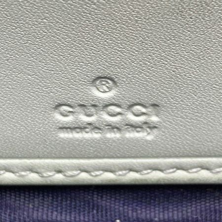  GUCCI グッチ GGスプリーム ラウンドファスナー財布 410102 ネイビー PVC 長財布