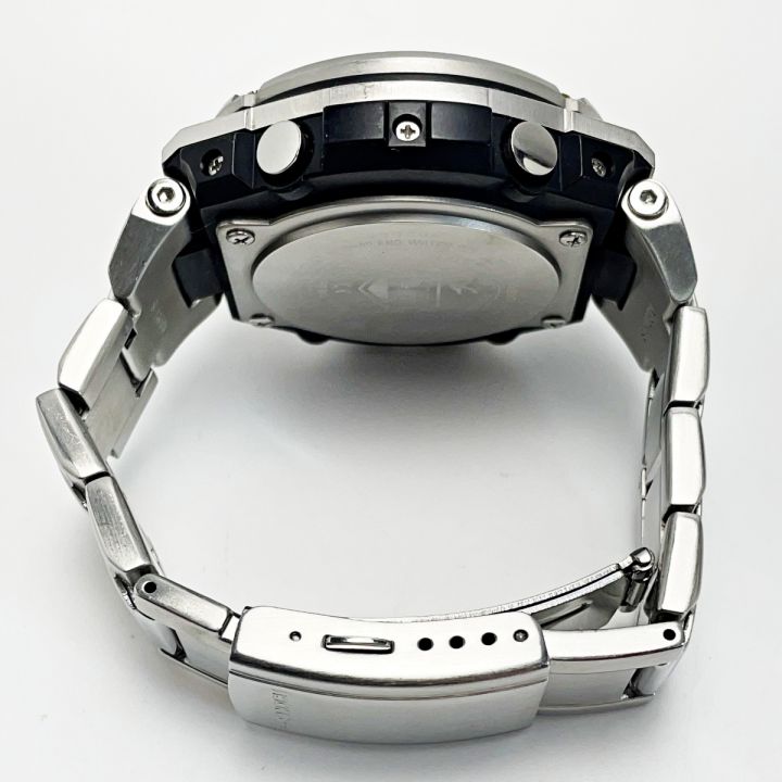 CASIO カシオ G-SHOCK G-STEEL GST-W110D-1A9JF シルバー×ブラック 電波ソーラー アナデジ メンズ 腕時計 ｜中古｜なんでもリサイクルビッグバン