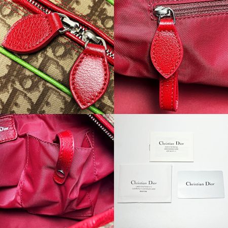  Christian Dior クリスチャンディオール トロッター ラスタ 01RU 1014 ミニボストンバッグ レディース シルバー金具