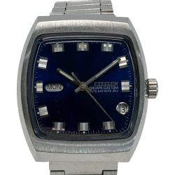 ☆☆ CITIZEN シチズン スクエアカスタム 25石 デイデイト 67-4516 ネイビー 自動巻き メンズ 腕時計 SQUARE CUSTOM Cランク