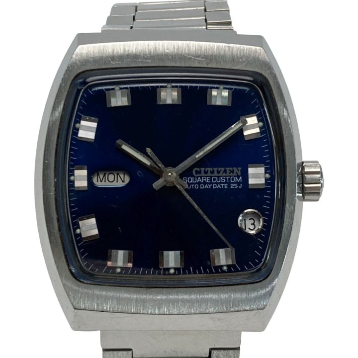 CITIZEN シチズン スクエアカスタム 25石 デイデイト 67-4516 ネイビー